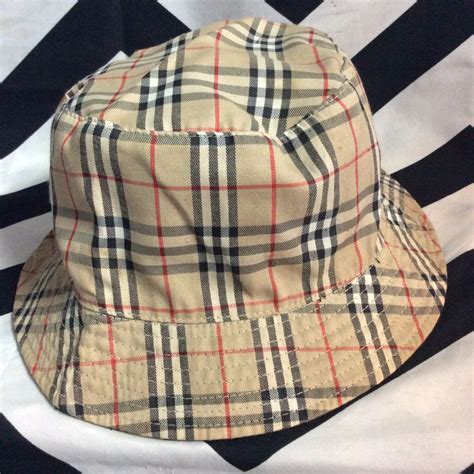 burberry bucket hat plaid|burberry bucket hats men's.